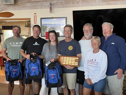 Top 3 Boats with past district governor, Charlie Buckner