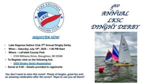 2025 Lake Kegonsa Dinghy Derby